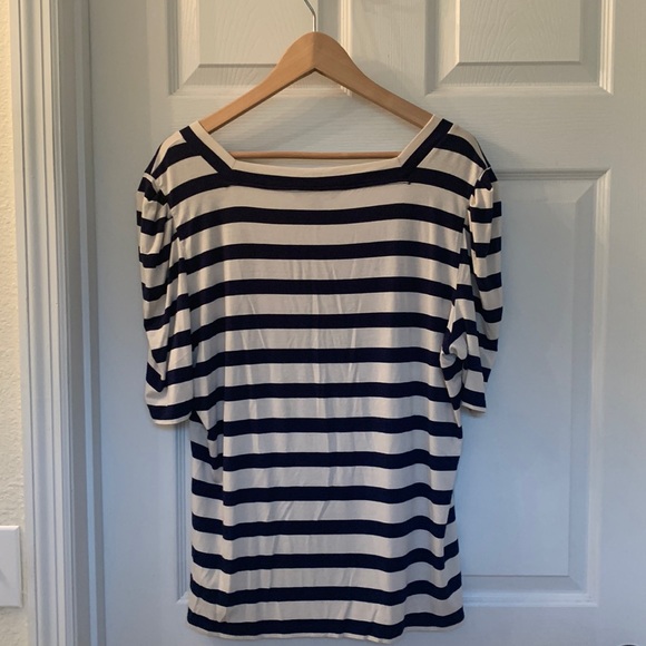 Lauren Ralph Lauren Puffed-sleeve Stretch-infused Jersey with Square Neck - Picture 4 of 9